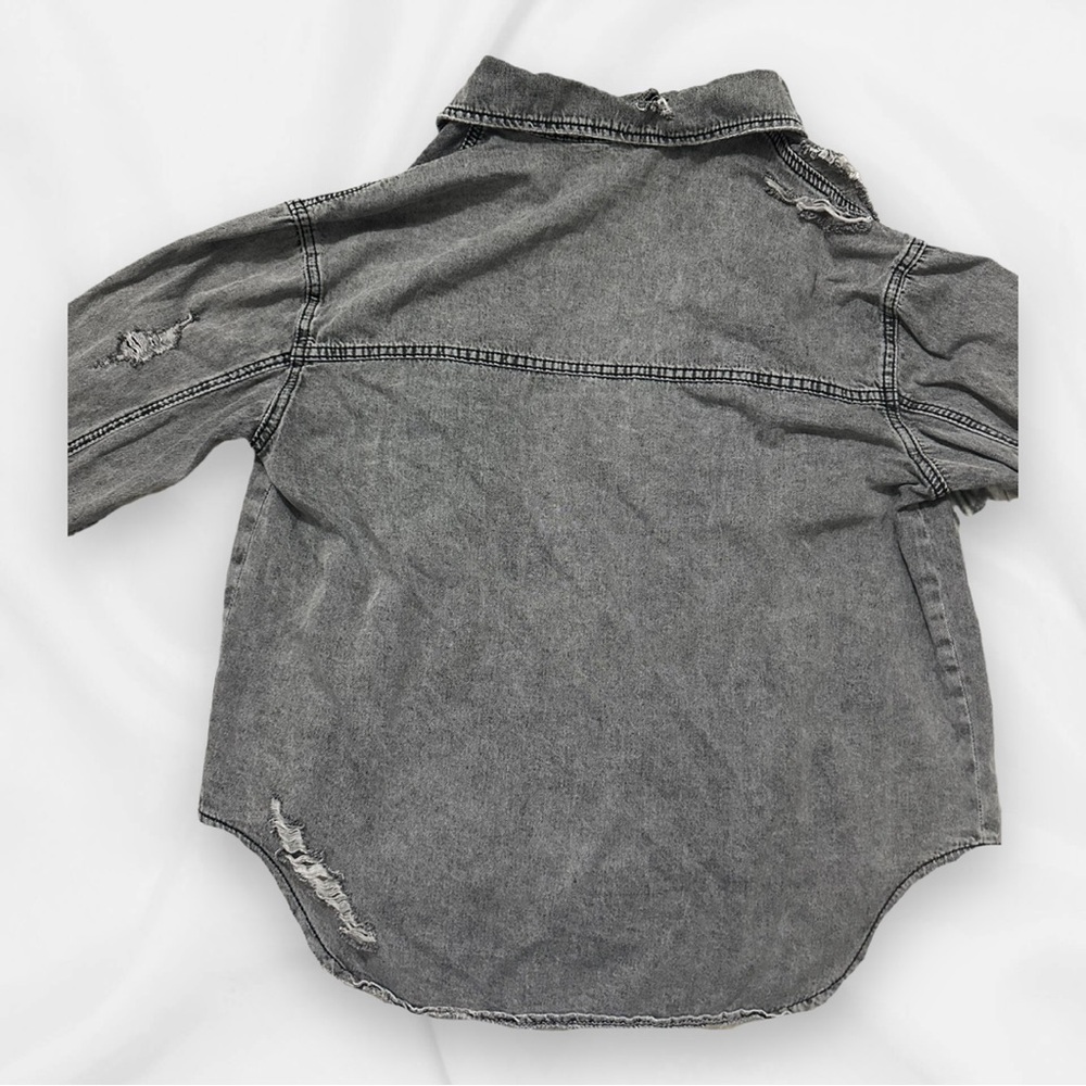 Grey Denim Jacket - Picture 2 of 3
